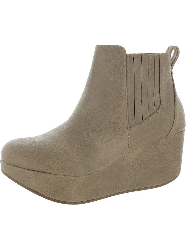 Belin Womens Zipper Heels Ankle Boots