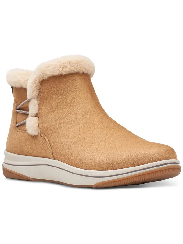 Breeze Fur Boot Womens Pull On Ankle Ankle Boots