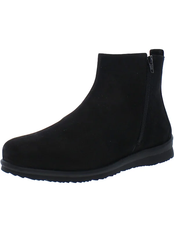 Caddy Womens Leather Waterproof Ankle Boots