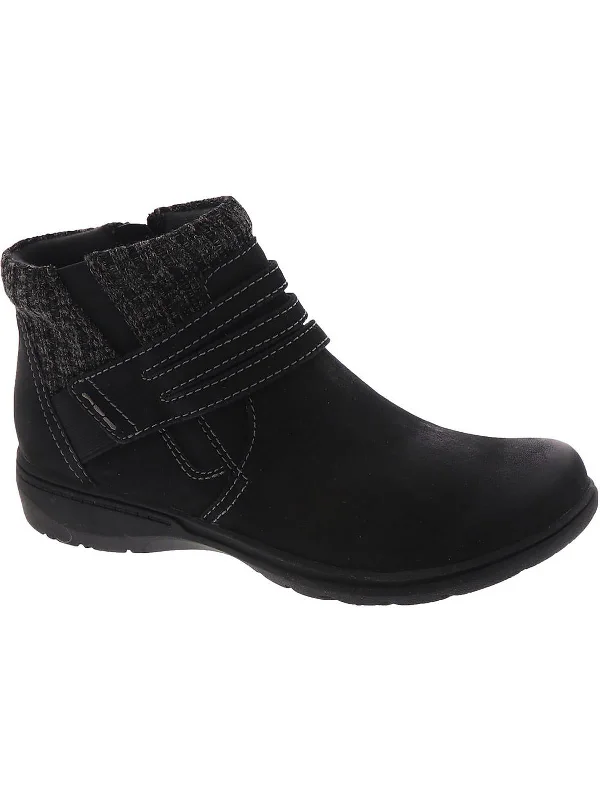 Caleigh Lane Womens Leather Cozy Booties