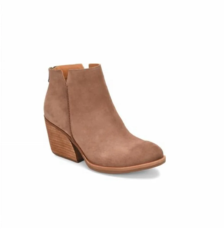 Chandra Suede Bootie In Brown