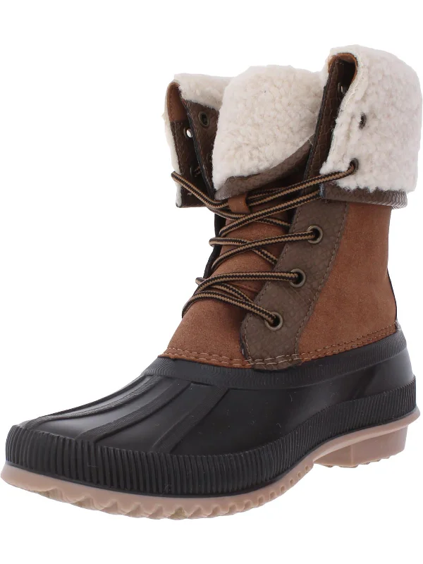 Climbber Womens Winter Lace Up Ankle Boots