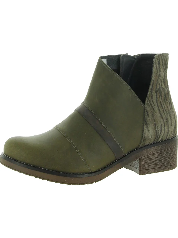 Emerald Womens Side zipper Casual Ankle Boots