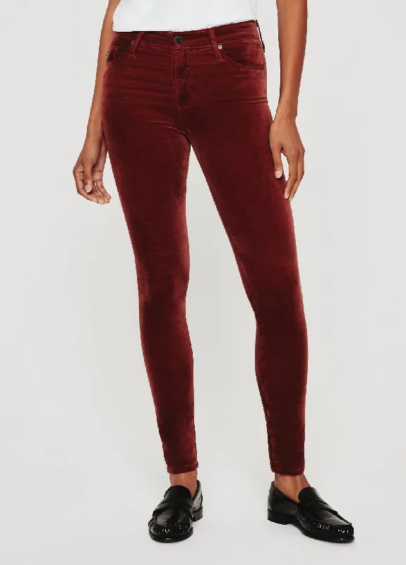 Farrah Skinny Jeans in Dark Sangria