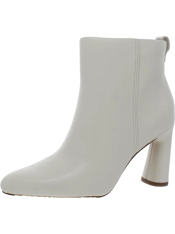 Hillside Womens Leather Heels Ankle Boots