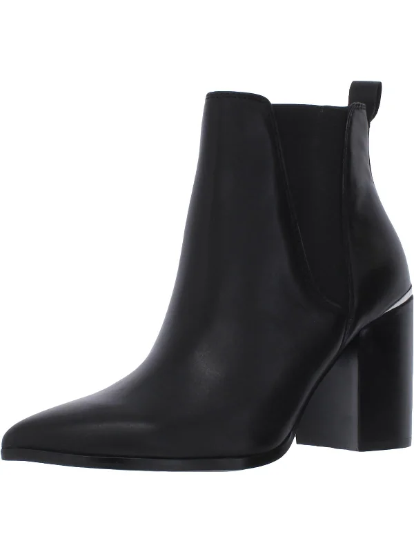 Kason Womens Leather Ankle Booties