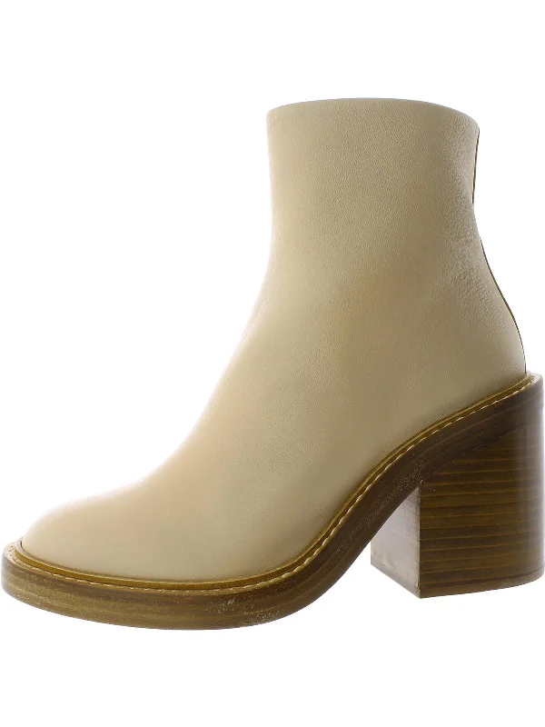 May  Womens Leather Dressy Ankle Boots