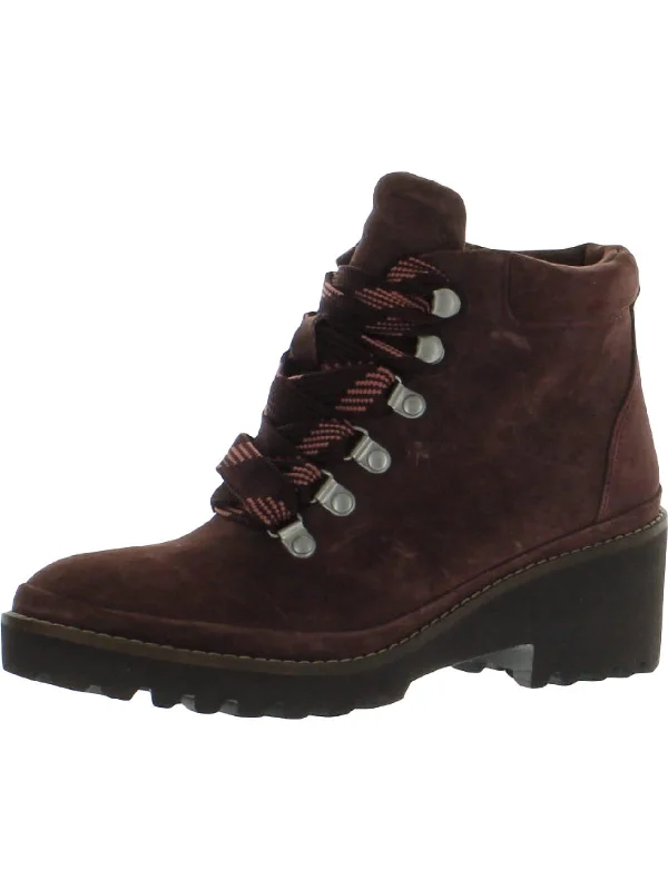 Mona Lace Up Womens Booties