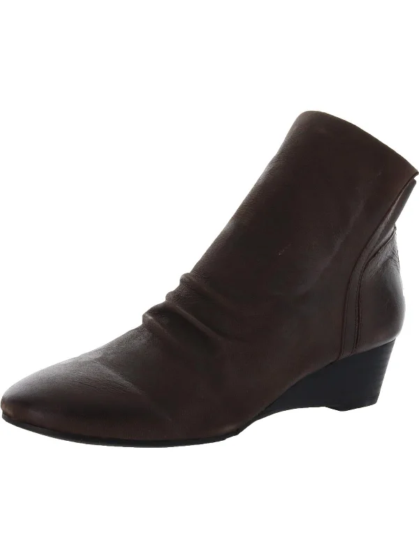 Montana 4 Womens Leather Slouchy Booties