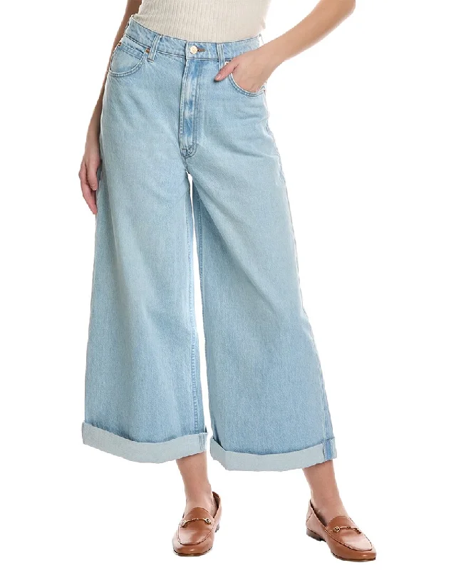 MOTHER Denim High-Waist Pushpop Cuff Just A Nibble Crop Jean