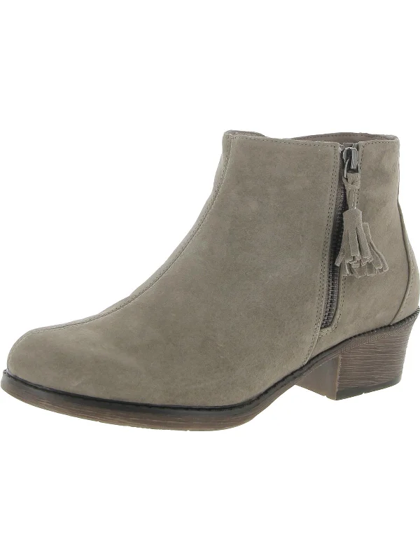 Rebel Womens Suede Tassel Booties