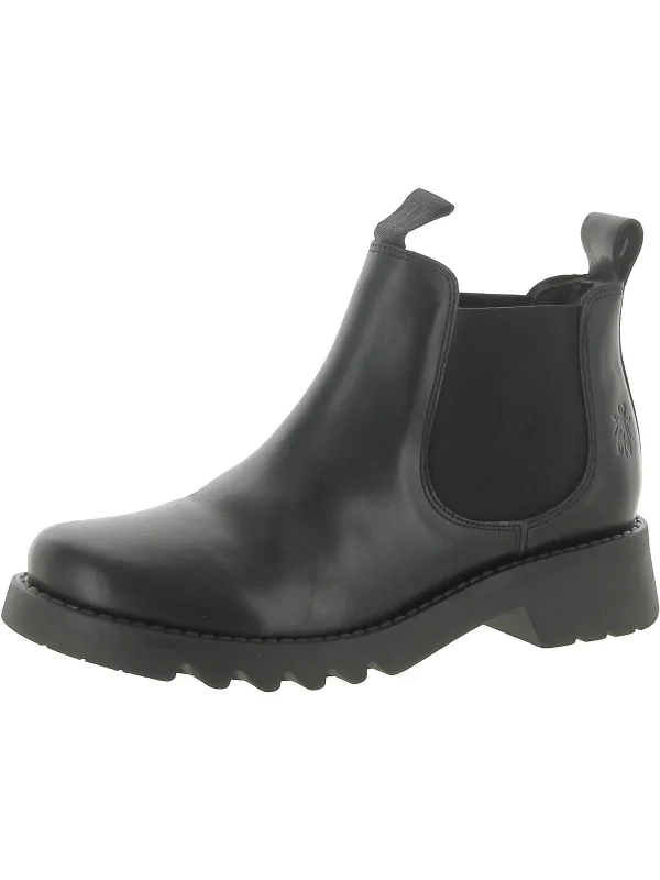 Rika Womens Leather Ankle Chelsea Boots