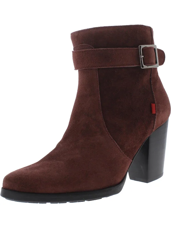 River Rd Womens Suede Heels Ankle Boots