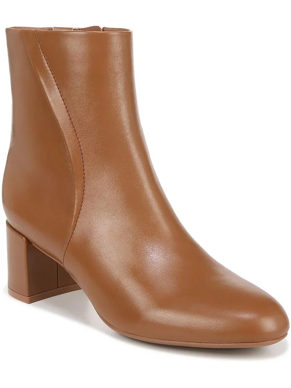 River Womens Leather Almond Toe Ankle Boots