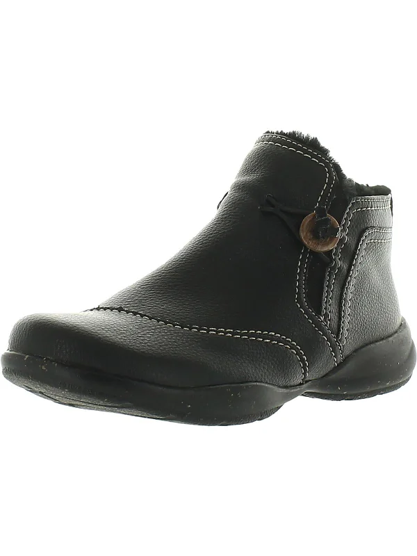 Roseville Aster Womens Leather Round Toe Ankle Boots