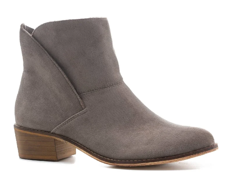 Spill The Tea Bootie In Taupe