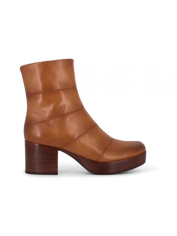 Vivi Platform Bootie In Brown