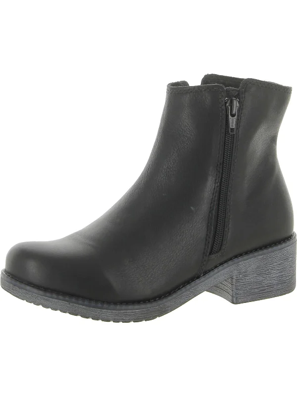 Wander Womens Leather Ankle Booties