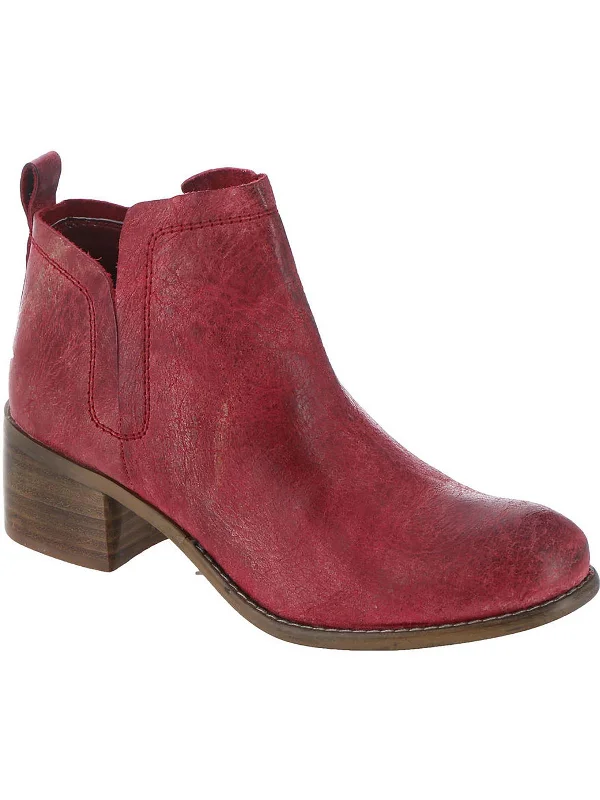 Win Doe Womens Leather Ankle Booties