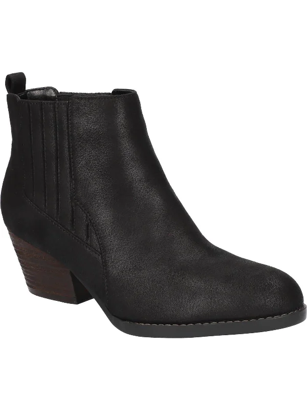 Womens Ankle Round Toe Chelsea Boots