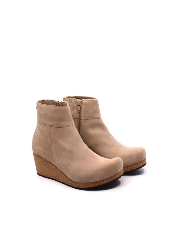 Women's Papillio Ebba Booties In Warm Sand Narrow