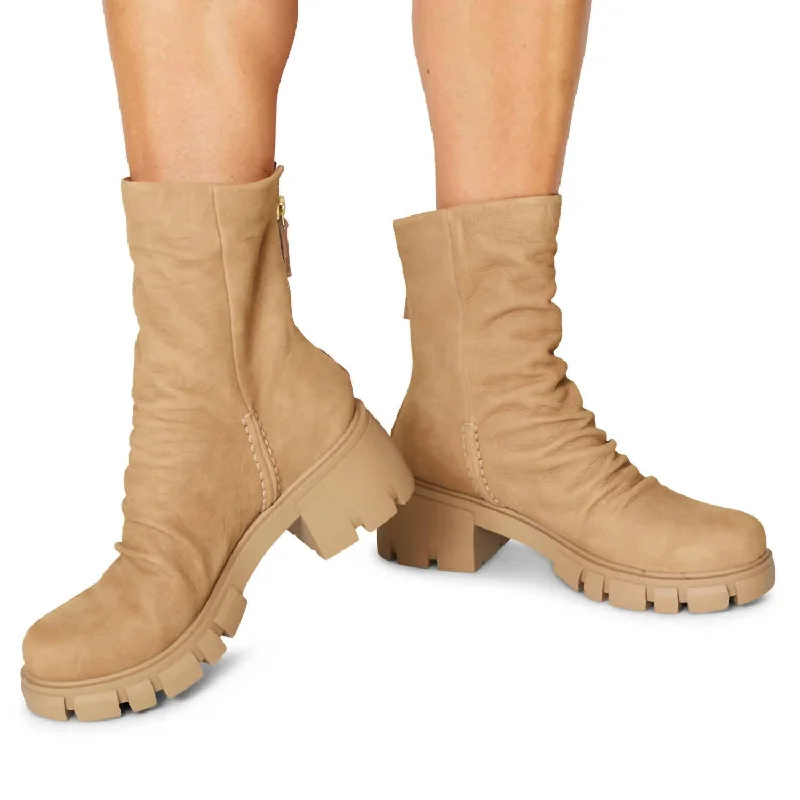 Women's Protocol Boots In Beige