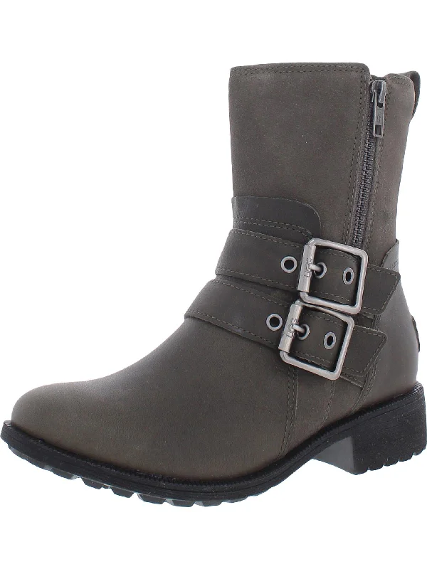 Womens Suede Booties Ankle Boots