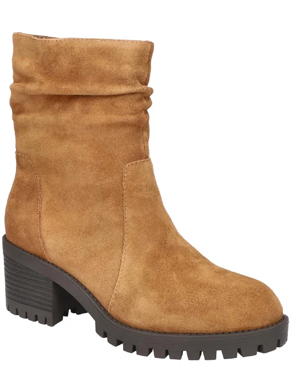 Womens Suede Slouchy Booties