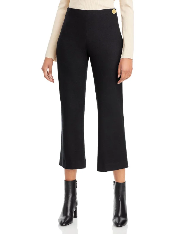 Womens Wool Blend Work Flared Pants