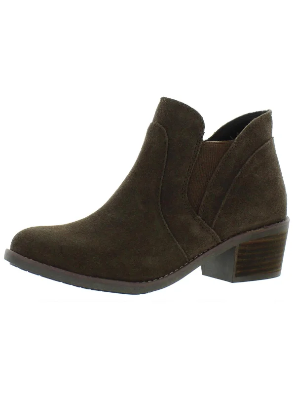 Zantos Womens Suede Ankle Chelsea Boots