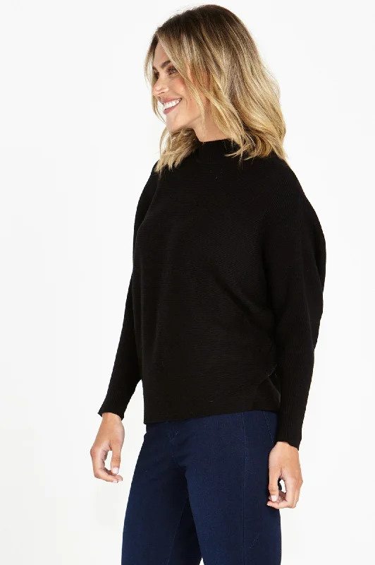 Alicia Knit Jumper - Black $50