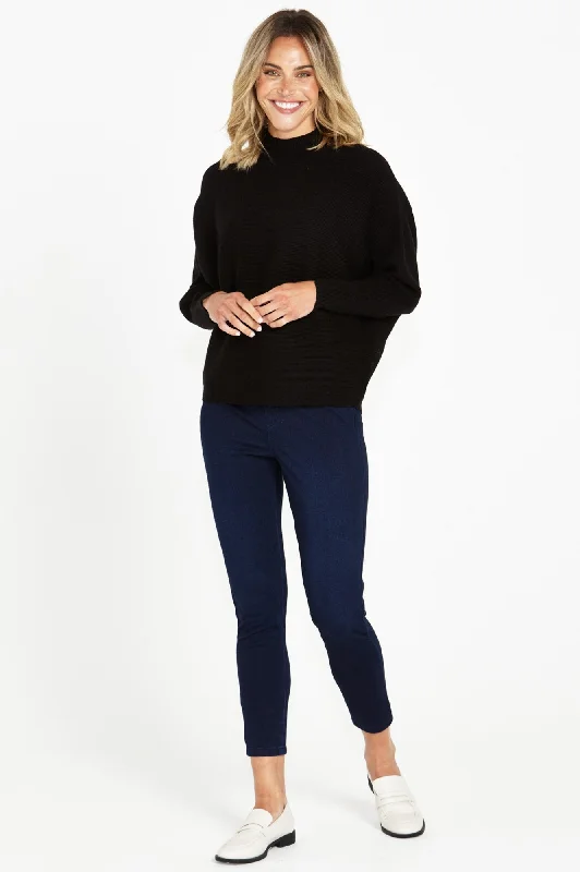 Alicia Knit Jumper - Black $50