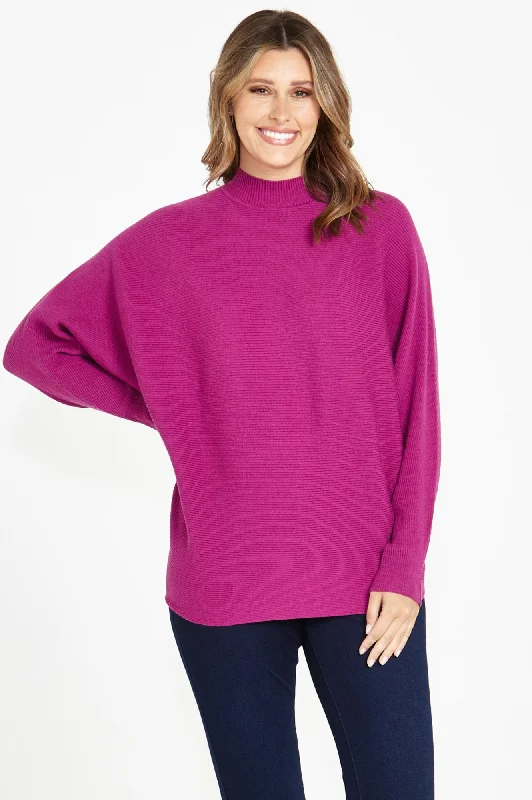 Alicia Knit Jumper - Boysenberry  $50