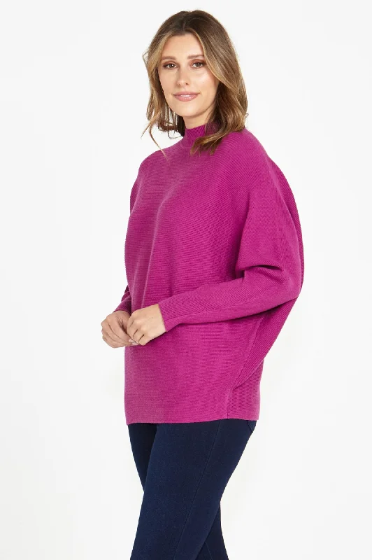 Alicia Knit Jumper - Boysenberry  $50