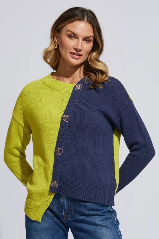 Button Detail Knitwear - Lime