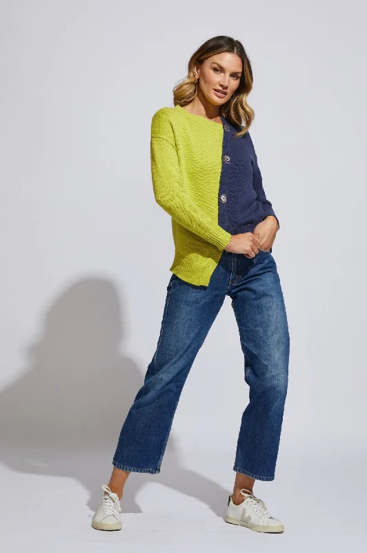 Button Detail Knitwear - Lime