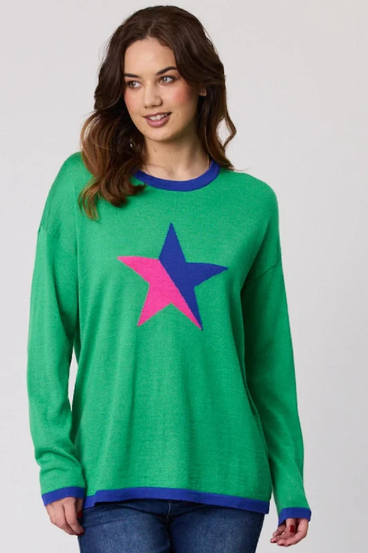 Star Jumper - Green