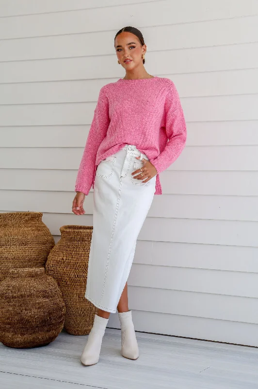 St Moritz Slouch Knit - Pink