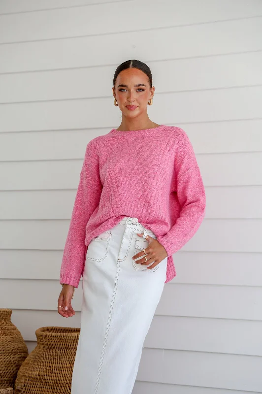 St Moritz Slouch Knit - Pink