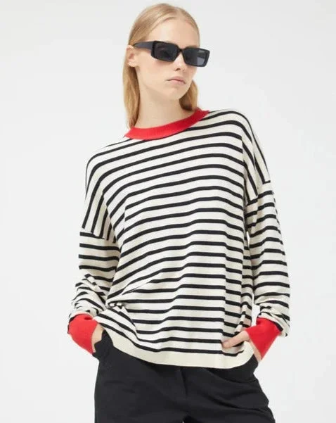 DENISE JUMPER BLACK STRIPES