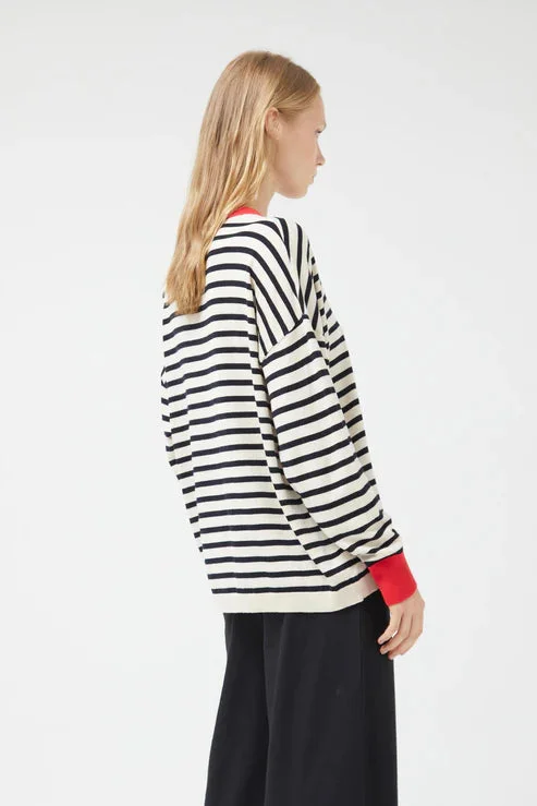 DENISE JUMPER BLACK STRIPES