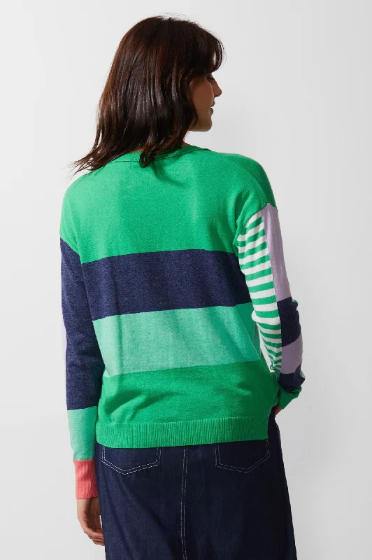 Diagonal Stripe Jumper - Frog