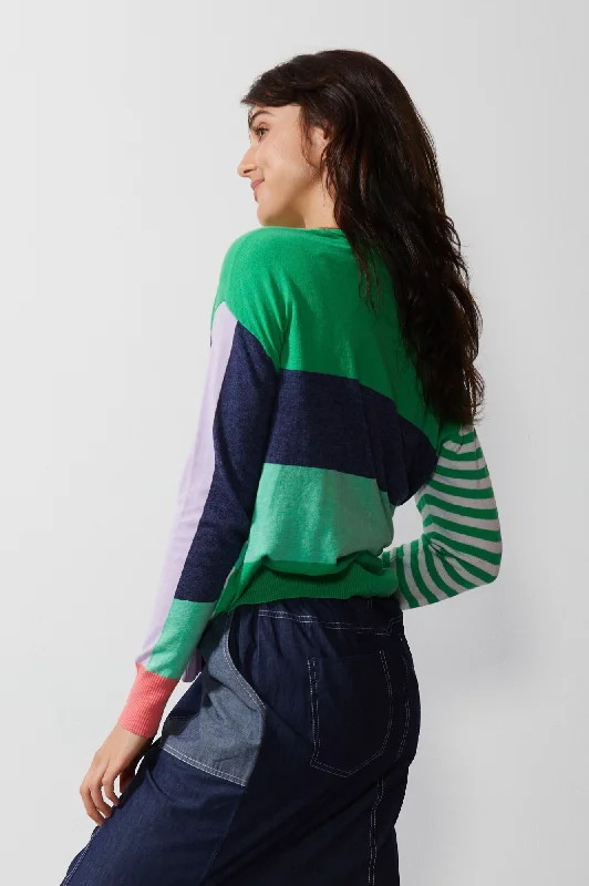 Diagonal Stripe Jumper - Frog