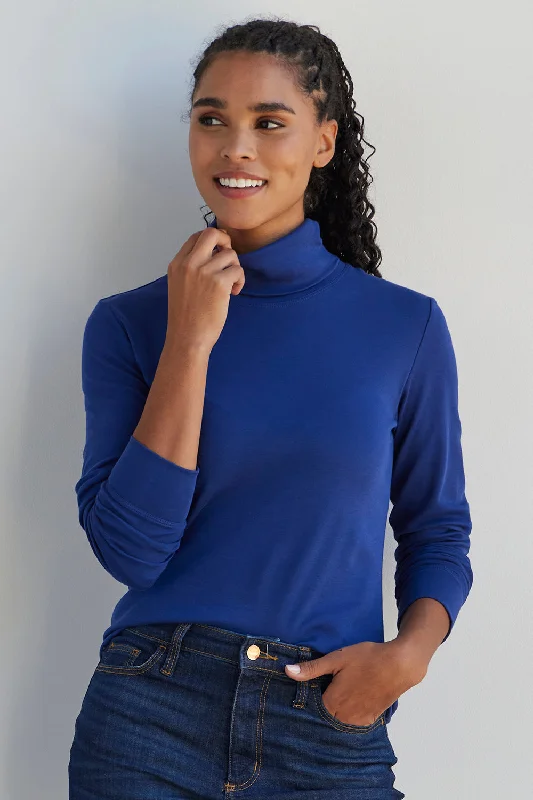 Women's Luxe 100% Organic Cotton Turtleneck