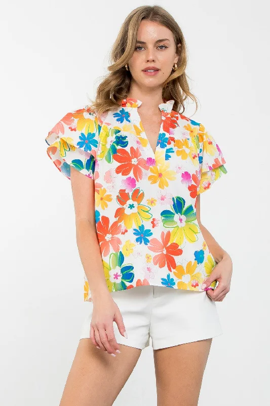 Fiesta Floral Blouse