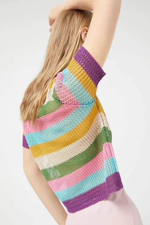 LINE KNIT TOP MULTICOLOUR