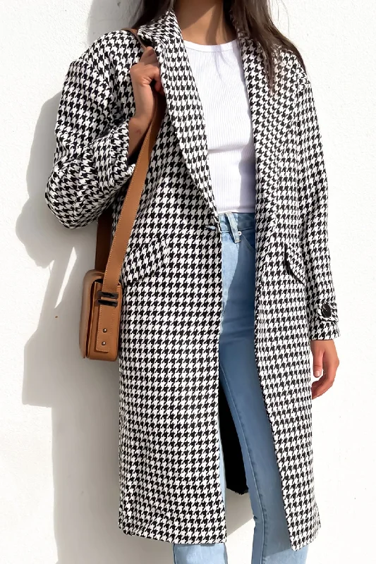 Kelly Coat Houndstooth