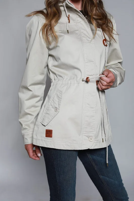 Kimes Ranch Womens Longrider 2 Anorak Sand Cotton Blend Jacket