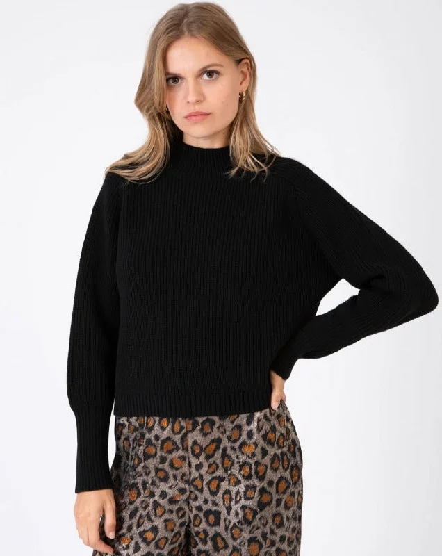 LALANE KNITTED JUMPER BLACK