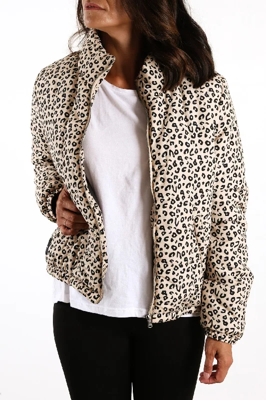 Leopard Puffer Jacket Print